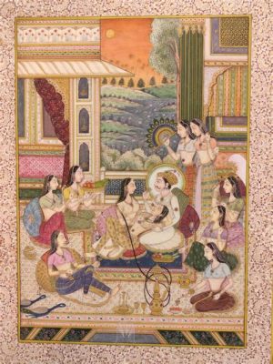  The Marriage Feast of Shaikh Ibrahim:  A Mughal Miniature Exploring Love, Laughter, and Culinary Delights!